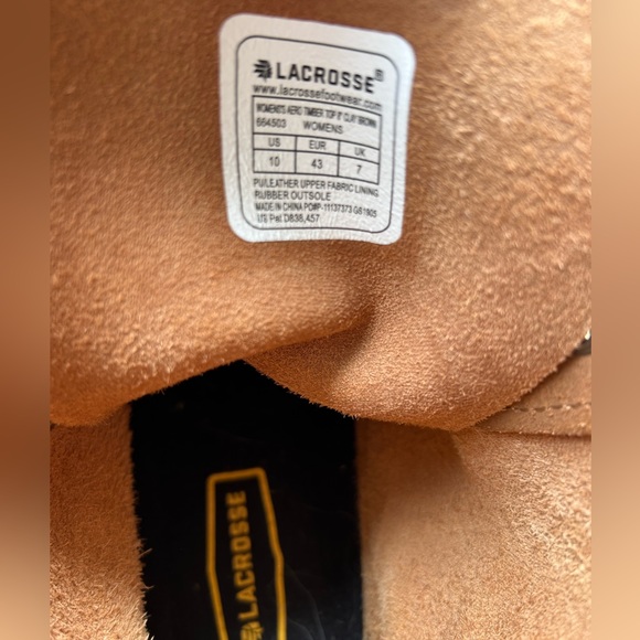 LaCrosse Aero Timber Top Boot Clay Brown Lace Up Size US10 - Picture 15 of 16